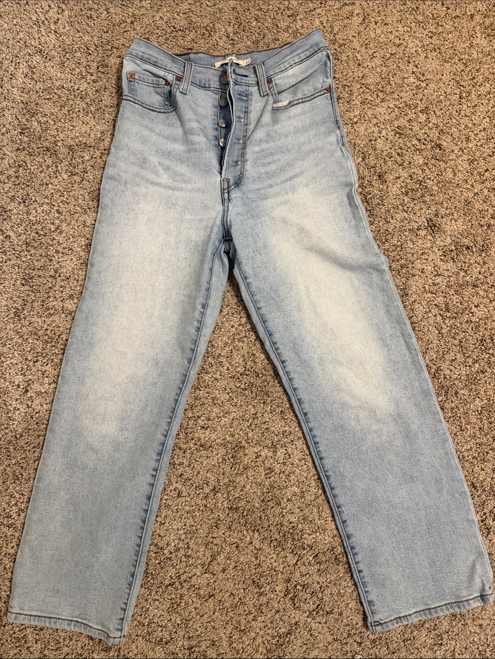 Levi's Light Blue Straight-Leg Jeans